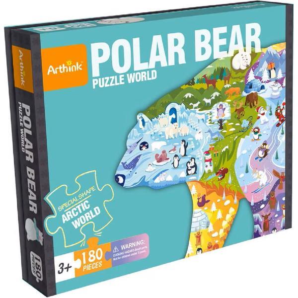 Puzzle in forma de urs polar, 180 piese