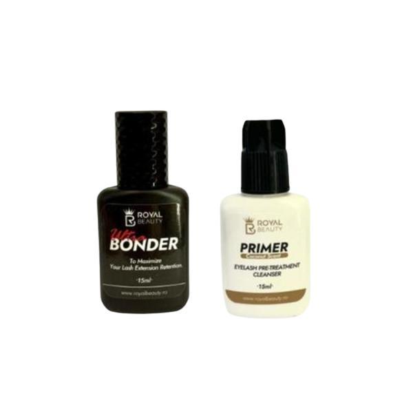 Pachet Profesional - Primer 15 ml + Bonder pentru Extensii de Gene 15 ml