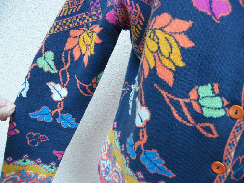 Cardigan  tricot  inflorat 38