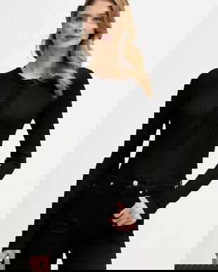 Sisley pulover culoarea negru, light, 19EQM2024