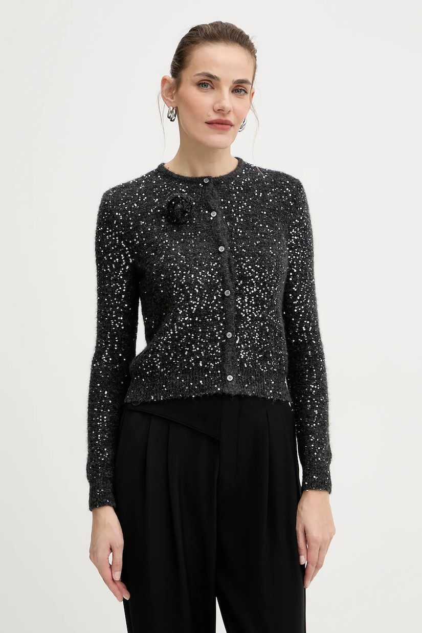 Marella cardigan din amestec de lână culoarea gri, light, 2523346152200