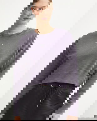 Puma hanorac de bumbac femei, culoarea gri, neted, 626799