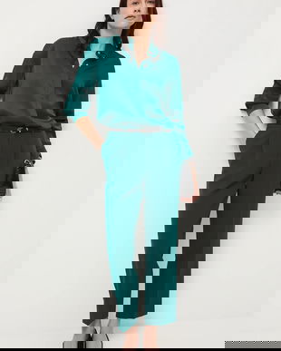 Medicine pantaloni culoarea verde