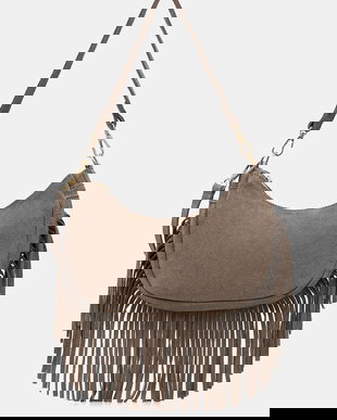 Answear.LAB geanta de mana din piele intoarsa culoarea bej