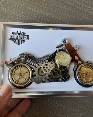 Motocicleta model Harley Davidson Cod M 693・Idei originale cadouri・Cadouri handmade・Cadouri pentru ziua lui