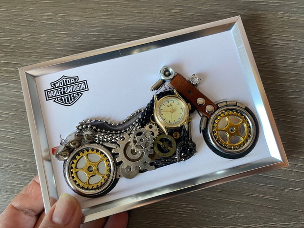 Motocicleta model Harley Davidson Cod M 693・Idei originale cadouri・Cadouri handmade・Cadouri pentru ziua lui