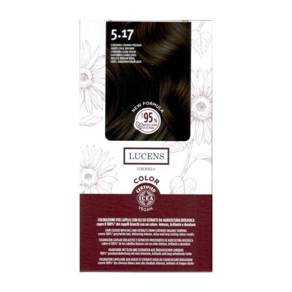 Vopsea de par fara amoniac Saten Deschis Rece 5.17 Lucens Umbria, 50 ml