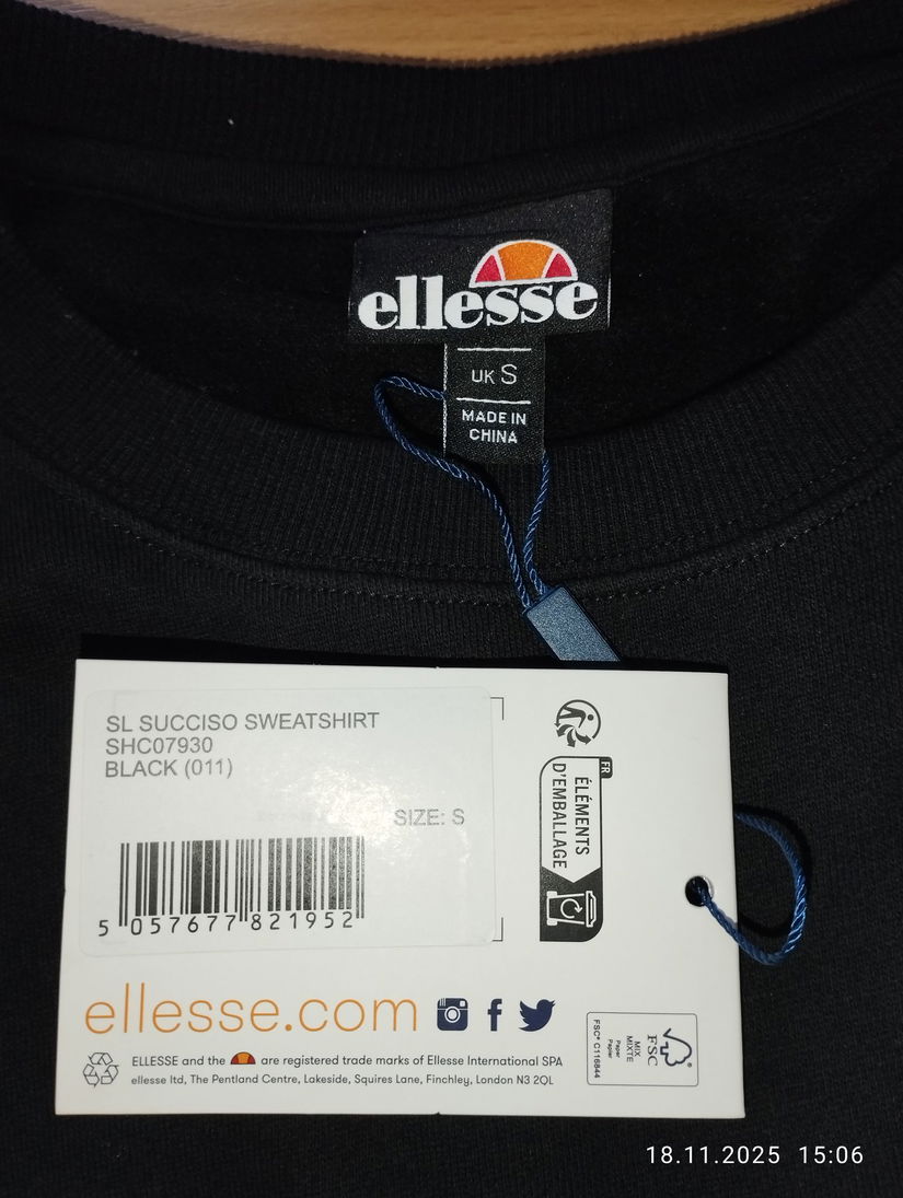 Bluza original Ellesse, S, nou