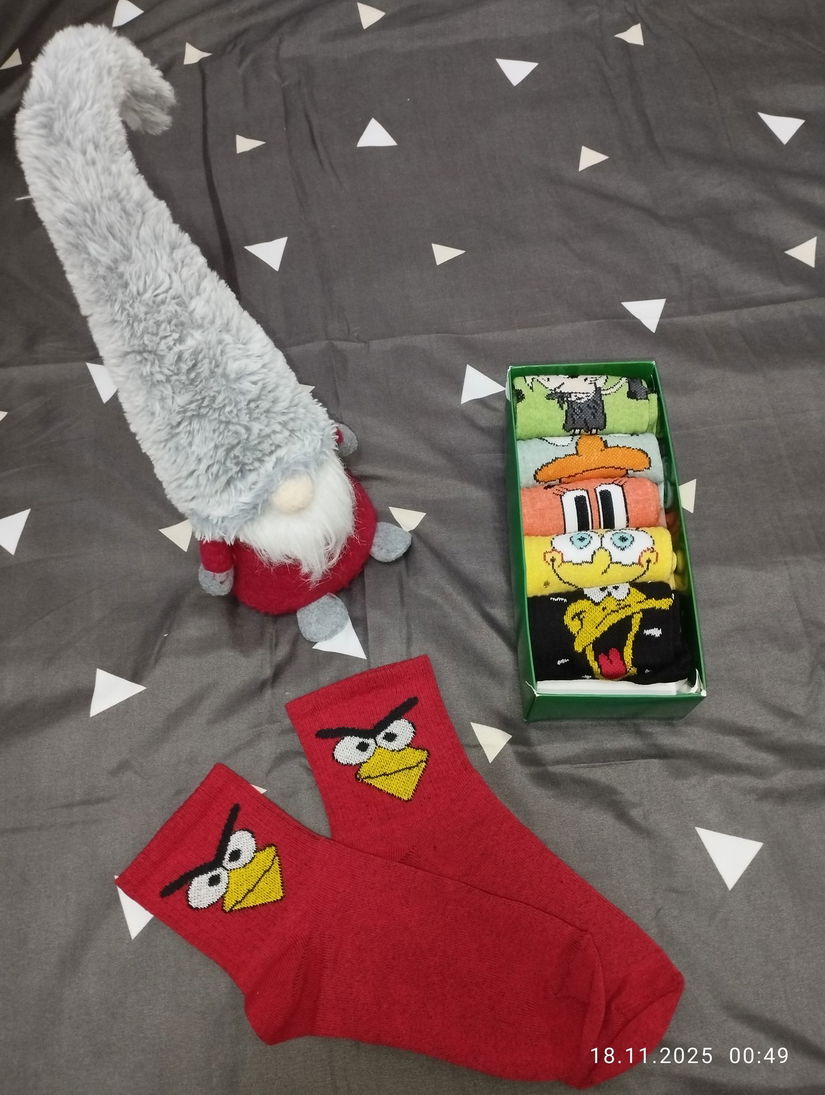 Set șosete colorate cu personaje haioase, unisex