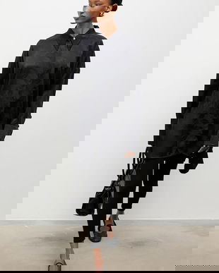 Answear.LAB camasa culoarea albastru marin, cu guler clasic, relaxed