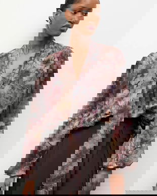 Answear.LAB bluza culoarea gri, modelator