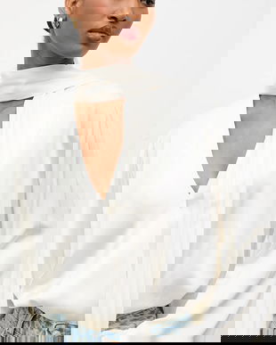 Answear.LAB bluza culoarea bej, neted