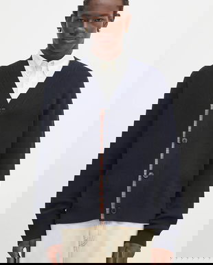 Paul Smith cardigan din lână culoarea bleumarin, M1R-531Z-T02763