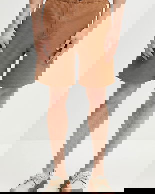 A.P.C. pantaloni scurți jeans Short Norris culoarea maro, COGBJ.H10186