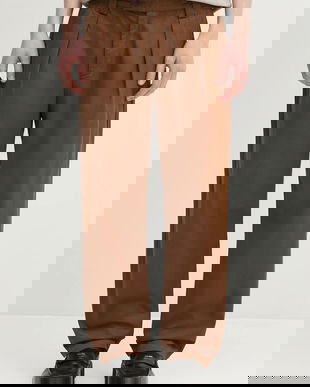 A.P.C. pantaloni de bumbac Pantalon Renato culoarea maro, cu fason chinos, COGZR.H08428