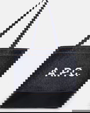 A.P.C. geantă Tote Axel E W culoarea bleumarin, CODDP.M61917