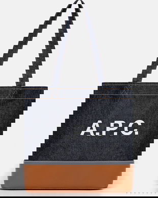 A.P.C. geantă Tote Axel E W culoarea bleumarin, CODDP.M61917