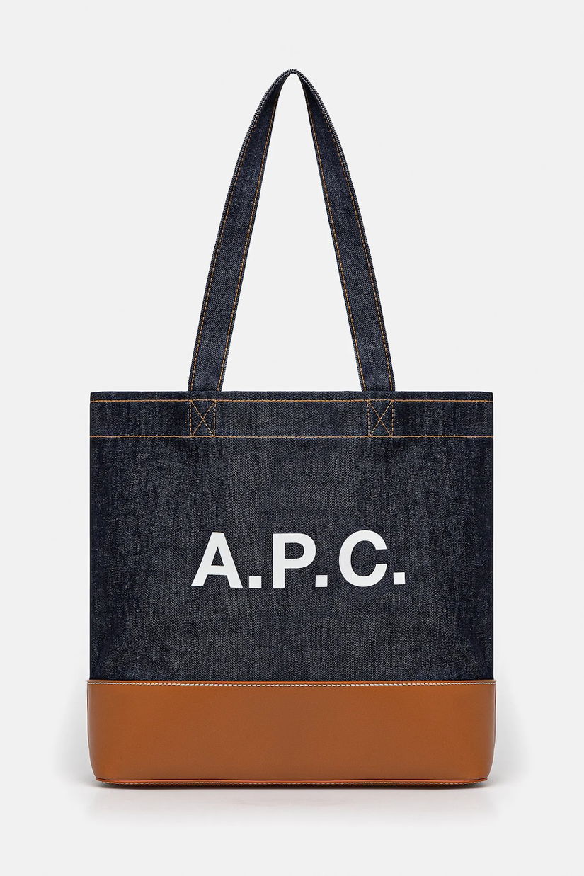 A.P.C. geantă Tote Axel E W culoarea bleumarin, CODDP.M61917