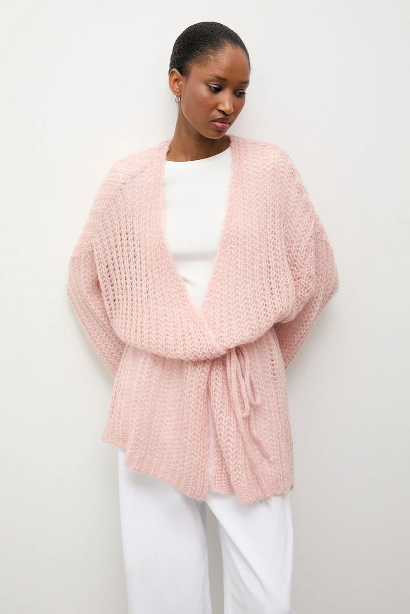 Answear.LAB cardigan din amestec de lână culoarea roz, light