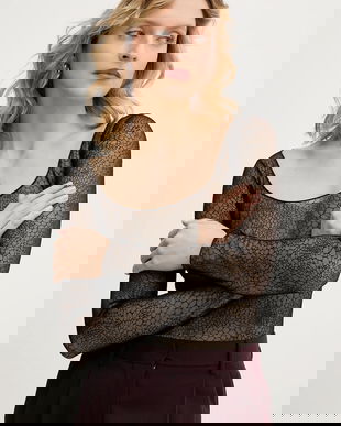 Elisabetta Franchi body culoarea negru, uni, BO01157E2