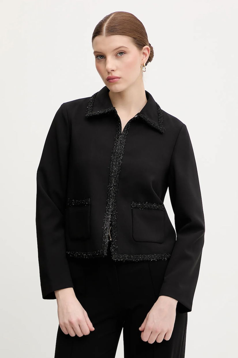 Joop! sacou culoarea negru, un singur rând de nasturi, uni, 30100109