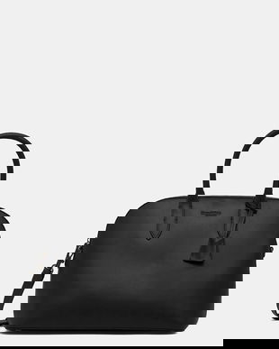 Marc O'Polo poșetă de piele culoarea negru, 5000009167