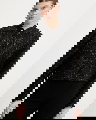 Joop! sacou culoarea negru, un singur rând de nasturi, uni, 30100165