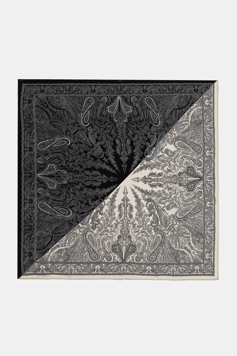 Answear.LAB esarfa de matase culoarea negru, modelator