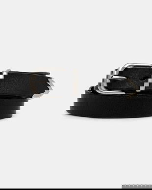 Answear.LAB curea de piele culoarea negru