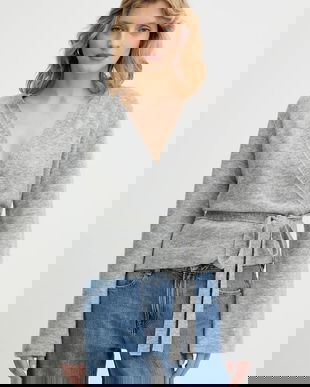 Marc O'Polo cardigan din amestec de lână culoarea gri, 5000007333