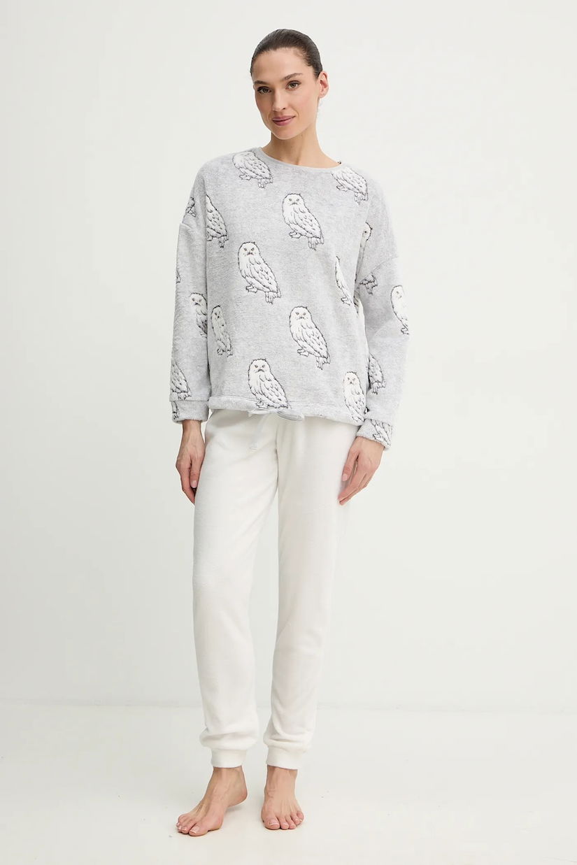 women'secret pijama HARRY POTTER culoarea gri, 3132264