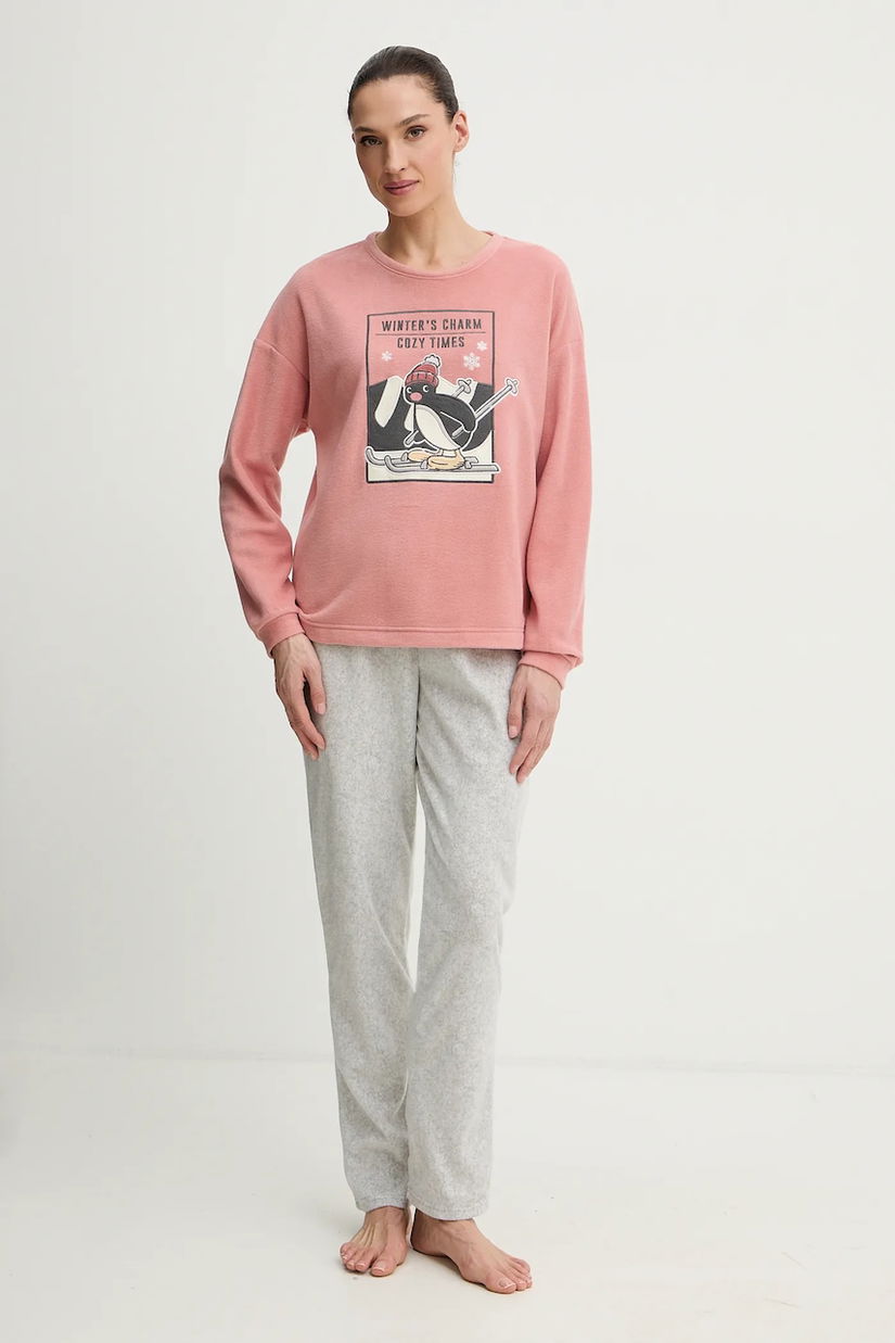 women'secret pijama culoarea roz, 3132242