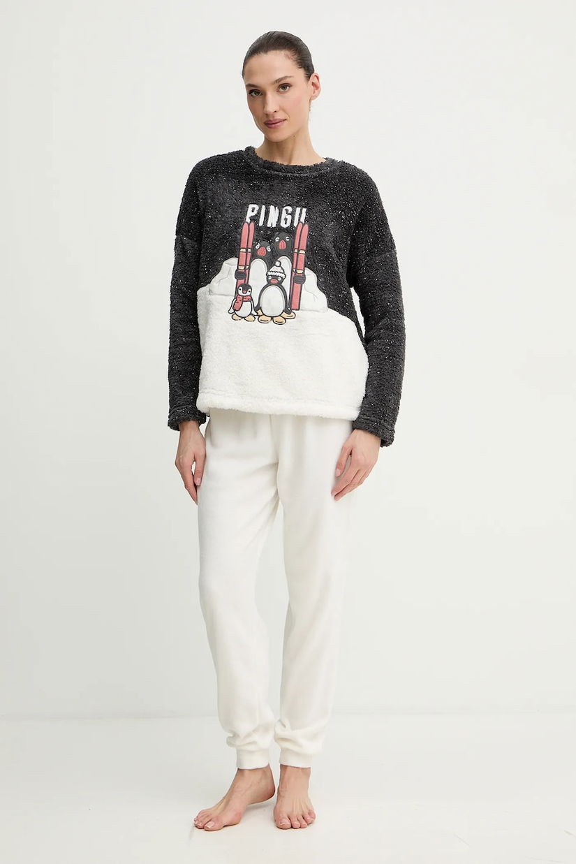 women'secret pijama culoarea gri, 3132240