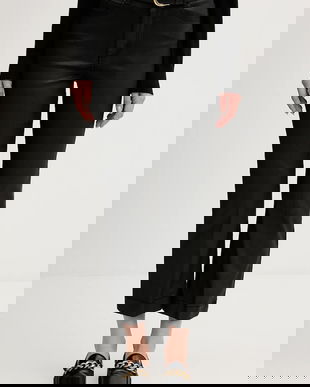 Pedro del Hierro pantaloni culoarea negru, evazați, high waist, 7602532