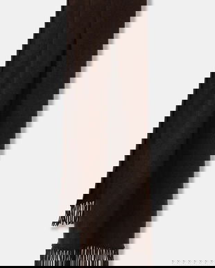 FROM FUTURE eșarfă de cașmir culoarea maro, uni, AEC02480