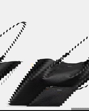 Coccinelle poșetă de piele FINN culoarea negru, E1 U07 11 01 01