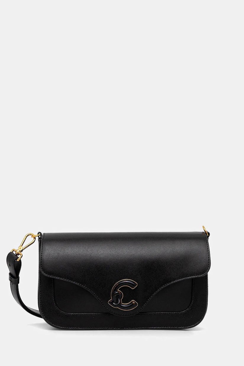 Coccinelle poșetă de piele C-ME CALF&MARB culoarea negru, E1 U4G 12 03 01