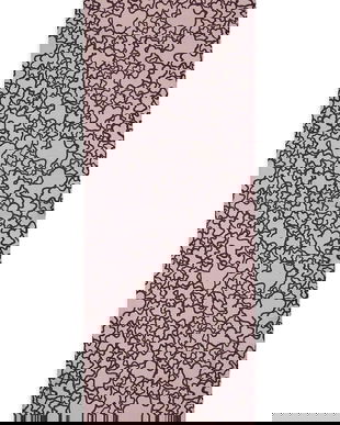 Tous șal culoarea bordo, cu imprimeu, 2002202633