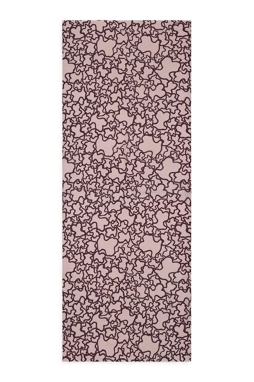 Tous șal culoarea bordo, cu imprimeu, 2002202633