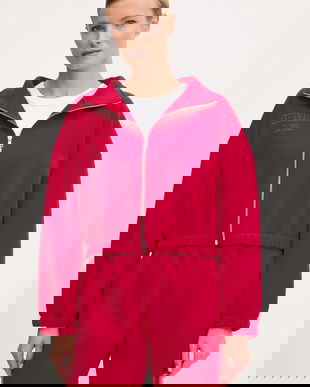 JOYINME hanorac yoga Zip Flow culoarea roșu, uni, Zip.Flow