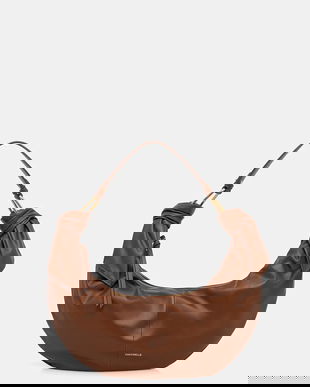 Coccinelle poșetă de piele FUROSHIKI culoarea maro, E1 U1A 13 01 01