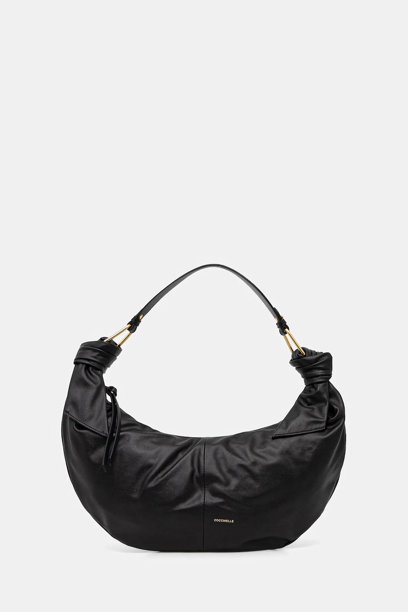 Coccinelle poșetă de piele FUROSHIKI culoarea negru, E1 U1A 13 01 01