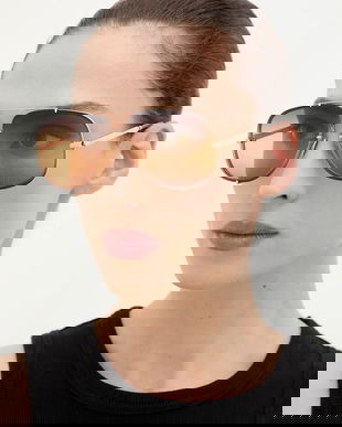 Chloé ochelari de soare culoarea auriu, CH0348S