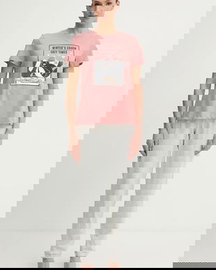 women'secret pijamale de bumbac culoarea roz, bumbac, 3132247