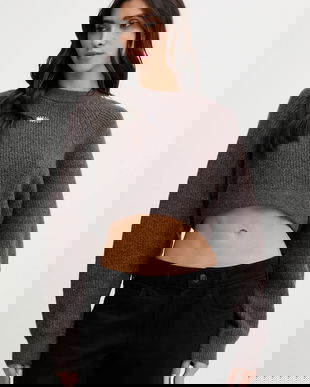 Tommy Jeans pulover din amestec de lână culoarea maro, DW0DW22024