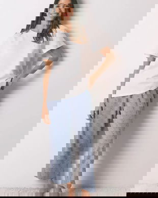 women'secret pijamale de bumbac culoarea bej, bumbac, 3592467