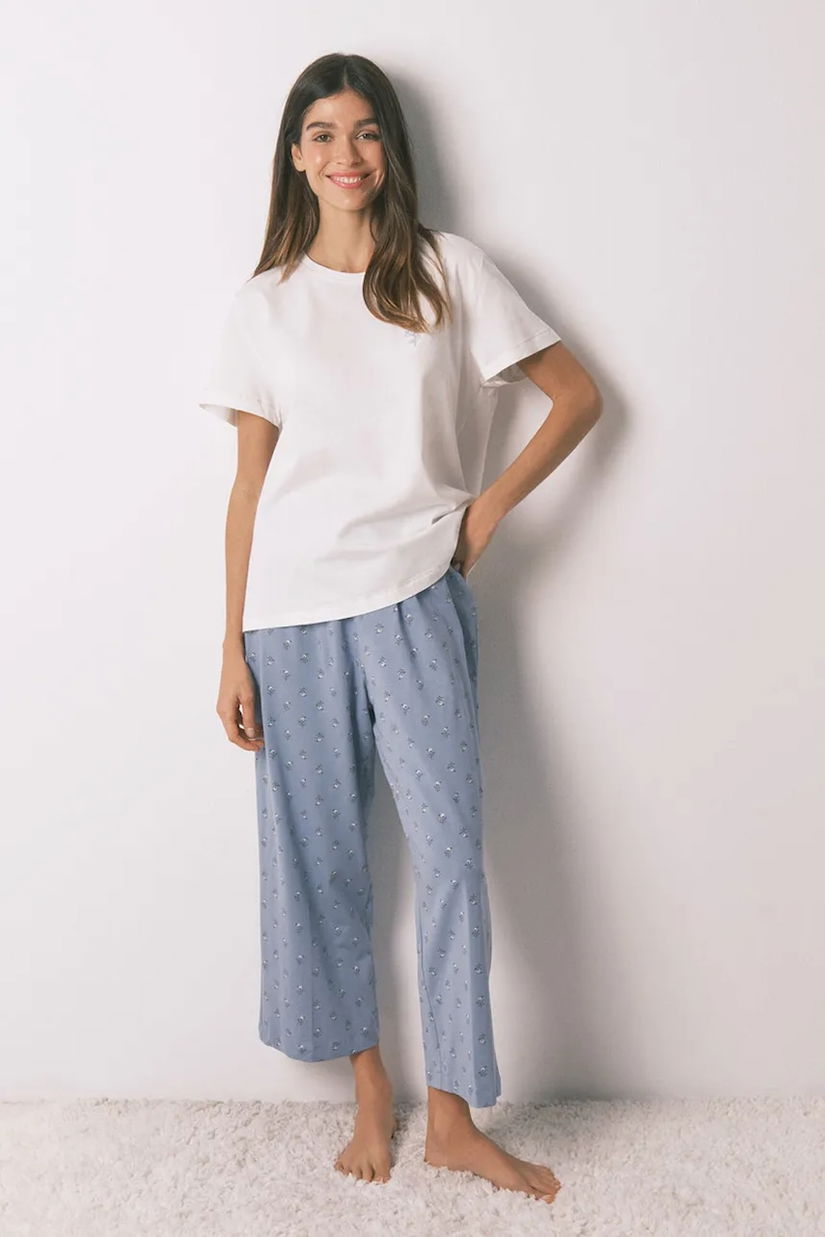 women'secret pijamale de bumbac culoarea bej, bumbac, 3592467