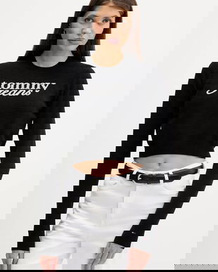 Tommy Jeans pulover culoarea negru, light, DW0DW22028