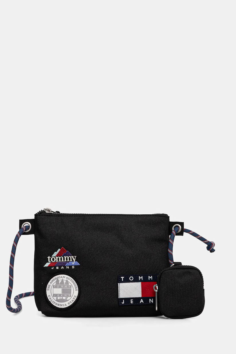 Tommy Jeans borsetă culoarea negru, AM0AM14057