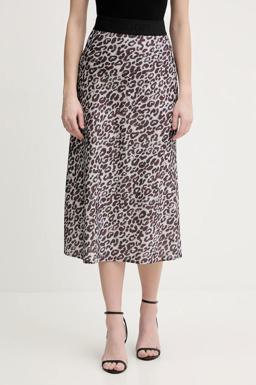 Joop! fustă culoarea maro, midi, evazați, 30100089